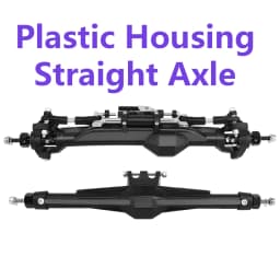 H10 Portal or Straight Axle Plastic +Brass or Aluminum Alloy Front Rear Complete Axles for Vanquish 1/10 RC Crawler Car Upgrade