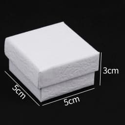 1Pcs Jewelry Packaging Gift Boxes Bags For Ring Necklace Bracelet Earrings Rectangle Cardboard With Sponge Jewelry Storage Box