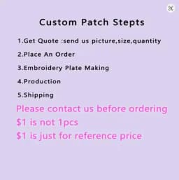 Custom Embroidered Patches for Clothes Personalized Patch Embroidery Name Patch Logo for Clothes Jacket DIY Iron on Patch