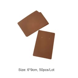 Kraft Paper Ear Stud Hang Tag Jewelry Display Card Necklace Kraft Paper Tag Ear Studs Bracelet Paper Hang Price Tag 50pcs/Lot