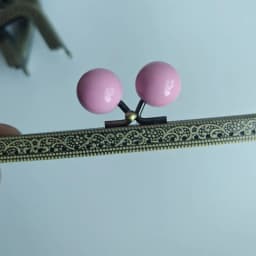 10pcs 20.5cm Big Candy Bead Metal Purse Frame Square Embossed Antique Bronze Lace Coin Purse Frame Kiss Clasp Accessory
