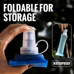 WRELS Soft Flask Folding Collapsible Water Bottle TPU BPA Free Outdoor Sport Portable Water Bag Running soft water kettle