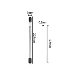 2pcs/Box Beaded Needles with Steel Long Needles Side Threaded Hooks and Beads for DIY Handmade Jewelry Beading Tools Supplies