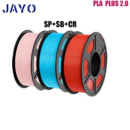JAYO PETG/PLA Plus 2.0 3D Printer Filament 3 Rolls No Bubbles Smooth Multiple Colors 3D Filament Fit For FDM Printers 1 Roll/1.1