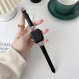 Genuine Band For Apple Watch Leather strap 41mm-45mm 49mm 38mm 40mm 42mm 44mm Slim bracelet iwatch series ultra 2 9 8 7 6 5 4 3