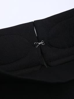 EAM Black Irregular Pants High Waist Leather Long Wide Leg New Loose Fit Trousers Women Fashion Spring Autumn 2026 JQ78101