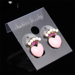 100pcs/lot Plastic DIY Jewelry Display Accessories Earring Hanging Card Earring Stud Showing Holder Card Showcase