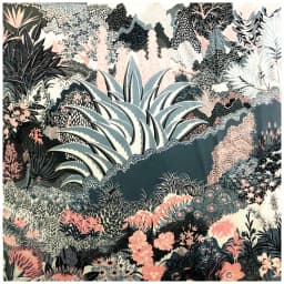 POBING Twill Silk Scarf Women Shawls Forest Animals Print Stoles Bandana Kerchief Hijab Square Scarves Wraps Silk Foulards 130CM