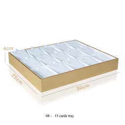 Organizer Case Jewellery Display Ring Tray Earring Holder Various Models Wholesale Luxury Gold White PU Necklace Jewelry
