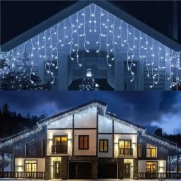 2025 Christmas Decorative Lighting 3M Curtain LED Icicle String Lights with EU/US Plug for Outdoor Garden Wedding Street