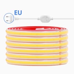 COB LED Strip Light Dimmer Switch EU UK Power Kit 220V 230V 3000K 4000K 6000K 288LED Bright Flex Tape Waterproof Linear Lighting