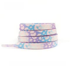 1Pair Flat Shoelaces for Sneakers Color Leopard Print Tie-dye Gradient Shoelace Rope Men Women for Canvas Shoe Laces Shoestrings