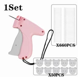 Garment Label Gun Quilt Holder Hangtag Gun Soft Silicone Pinless Snap Single Needle Sewing Gun Non-Tracking Sheet Anti-slip Tool