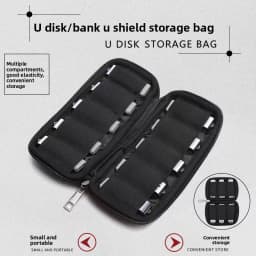 10 Slots Flash Drive Case USB Drive Holder Storage Bag Thumb Drive Light Weight Handbag Electronic Accessories Organizer Storage