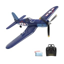 Volantex New Spitfire RC Plane EPP 400mm Wingspan RC Fighter One Key Aerobatic 2.4G 4CH RTF RC Plane