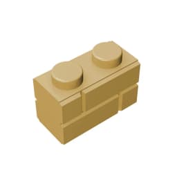 Gobricks GDS-631 Profile brick 1x2 single gro. compatible with lego 98283 children's DIY Educational Building Blocks Technical