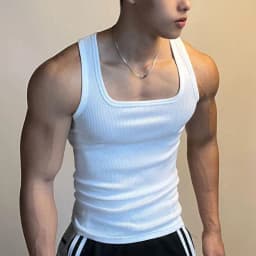 HOT Summer Pure Cotton Vest Basic Sleeveless Tank Top Fitness Vest Elastic T-shirt Bodybuilding Vest Casual Sports Tight Tees