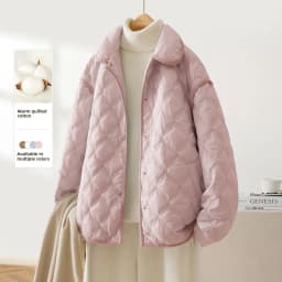 High-End Women's Casual Loose Cotton Jacket Quilted Lightweight Shirt Style Autumn Winter New Arrival Elegant Commute Style