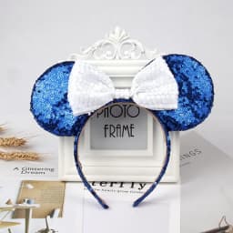 Anime Mouse Ears Headhand Cosplay Kawaii Cartoon Elastic Hair Accessories Party Sequin Bows Hairband Toys Children Adults Gift
