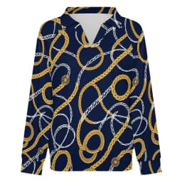 Betawoo Checkered Premium Casual Long Sleeve V-Neck Sweatshirt For Women