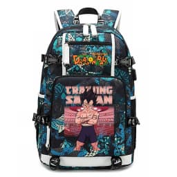 Dragon Ball Z Printed Student Backpack Large Capacity Casual Daypack for Kids Teenagers School Travel