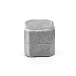 Octagonal Velvet Ring Box Single Double Three Slot Wedding Engagement Ring Box Earring Storage Box Elegant Retro