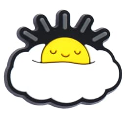 New Arrivals 1Pcs Cute Weather Clouds PVC Shoe Charms for Crocs Accessories Charms Decoration Party Favor Gifts