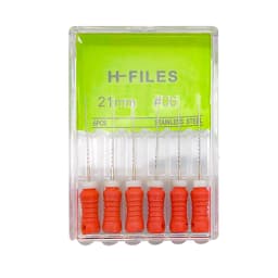 6Pcs/Pack Dental Files Hand Use H-Files 21/25mm Stainless Steel Endodontic Root Canal Files Dentist Tools Dental Lab Instruments