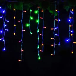 Christmas Garland LED Curtain Icicle String Light 220V 4.5m 100Leds Indoor Drop LED Party Garden Stage Outdoor Decorative Light