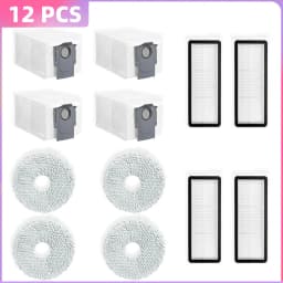 Fit For ( Roborock Qrevo Curv / S5V / S5X / 5A1 / 5XC / 5AE / CurvC / Qrevo C / Qrevo C Pro ) Parts Brush Filter Mop Cloth Bag