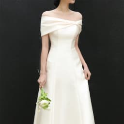 Sondr Simple Off the Shoulder Korea Wedding Dresses A Line Corset Back Customized Bridal Gown Photos Shoot Satin Party Dress