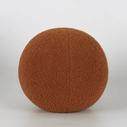 Bubble Kiss Plush Round Wool Cushion Nordic Ball Shaped Solid Color Stuffed Soft Pillow for Sofa Office Waist Rest Throw Pillow