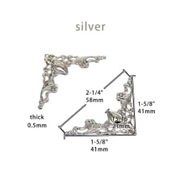 12pcs Decorative Corner Cover Edge Protector Guard for Jewelry Chest Gift Wine Wooden Box Case Book Scrapbook Photo Album Frame