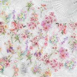 40 Pcs Fresh Flower PET Sticker Pack Aesthetic Hand Accounting Transparent Decoration Scrapbooking Stationery Supplies for Kids