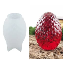DIY Crystal Silicone Egg Ball Dragon Mold Egg Shaped Night Light Lamp Set Home Decoration Mirror Epoxy Silicone Mould For Resin