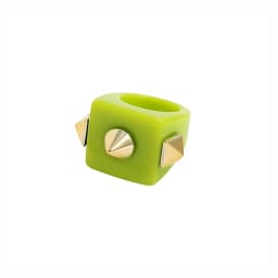2024 New Trendy Geometric Square Round Resin Acrylic Chunky Rings for Women Girls Punk Style Knuckle Flower Rings Jewelry
