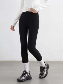 CHIC VEN Women Leggings Pants Solid High Waisted Stretch Yoga Pant Tights Fitness Elastic Running Sportswear Autumn Winter 2025