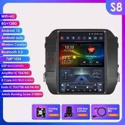 Hizpo 9.7" Car Radio Android 13 Auto For KIA Sportage 3 2010-2016 2din Multimedia Video Player Stereo Carplay Gps