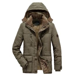 Men Winter New Windproof Hooded Thick Fleece Warm Parka Men Fashion Brand Coat Men Classic Casual Parka Jacket Men Size 6XL