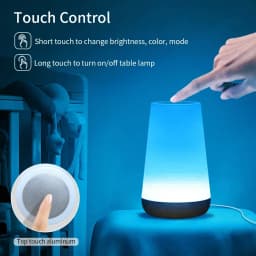 Tuya WiFi Smart Light Bedside Led Night Lights Dimmable Table Lamp RGB Touch Lamp Voice APP Control Google Home Alexa Smartlife