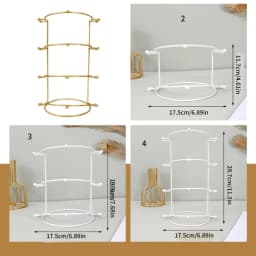 Bride Queen Crown Display Stand Headband Tiara Support Holder Princess Wedding Crown Storage Rack Crystal Hairband Organizer