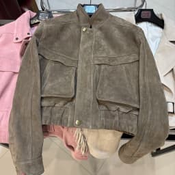 YOLOAgain 2026 Spring Short Suede Bomber Jacket Women Genuine Sheepskin Leather Jacket Ladies