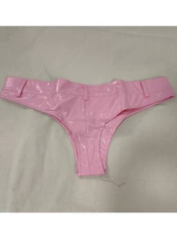S-3XL Double Sided PU Leather Shorts Wet Look PVC Short Hot Pants Low Waist Sexy Micro Mini Bermudas Trunks Clubwear Streetwear
