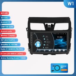 Hizpo Android 14 For Nissan Teana3 Altima 2013 - 2018 Auto 4G Carplay Multimedia Video Player DSP GPS Radio Navigation WIFI BT