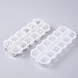 One Piece 13x5x1CM 12 Slots Compartment Plastic Storage Box Adjustable Rectangle Jewelry Container Box Case for Beads&earrings