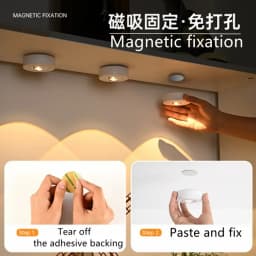 Multi Mode RGB COB LED Cabinet Light Dimmable 12 Color Remote Control USB Rechargeable Light Night for Kitchen Wardrobe Bedroom