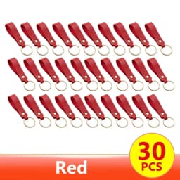 1/100pcs 8Color PU Leather Keychain Business Gift Suitable for Men and Women Car Key Strap Waist Wallet Keychains and Keyrings