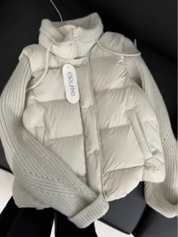 Thickened Knitted High Collar Cotton Jacket Women's Puffy Bread Style Winter Outerwear Warm Coat Korean Style New Arrival