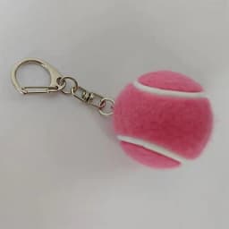 1Pcs Mini Tennis Ball Keychains With Vibrant Assorted Colors And Metal Clasps For Backpack Decor Tennis Lovers Small Gifts