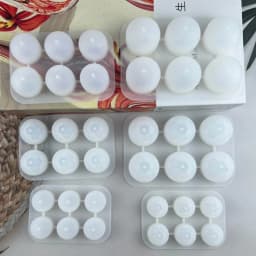 Resin Beads Molds with Hole Silicone Bead Epoxy Molds for Cabochon Gemstone-Pendant Mold Earrings Jewelry Casting Art